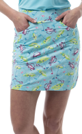 SANSOLEIL 17" GOLF SKORT. FLAGS AND BAGS. 900225 - SanSoleil