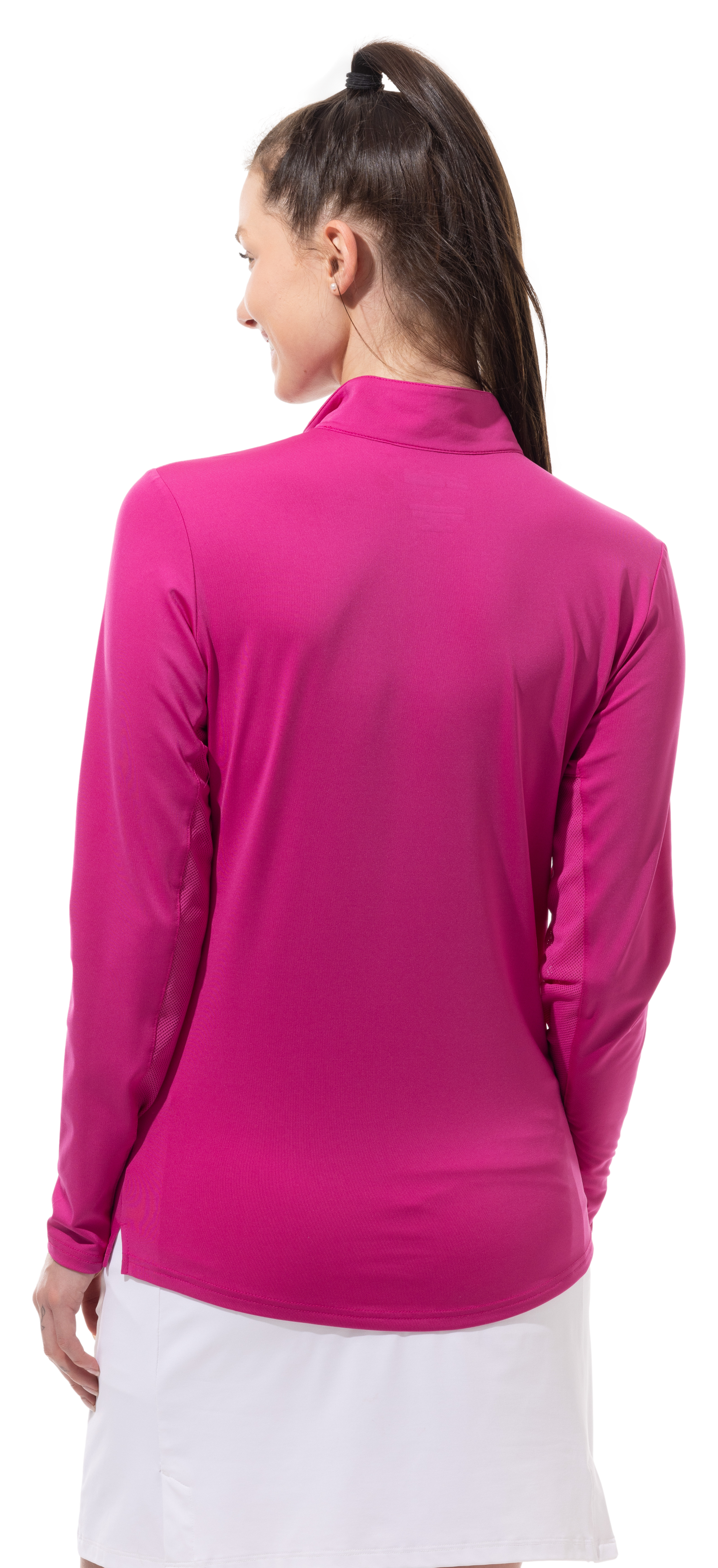 SUNGLOW ZIP MOCK. BERRY. 900434 - SanSoleil