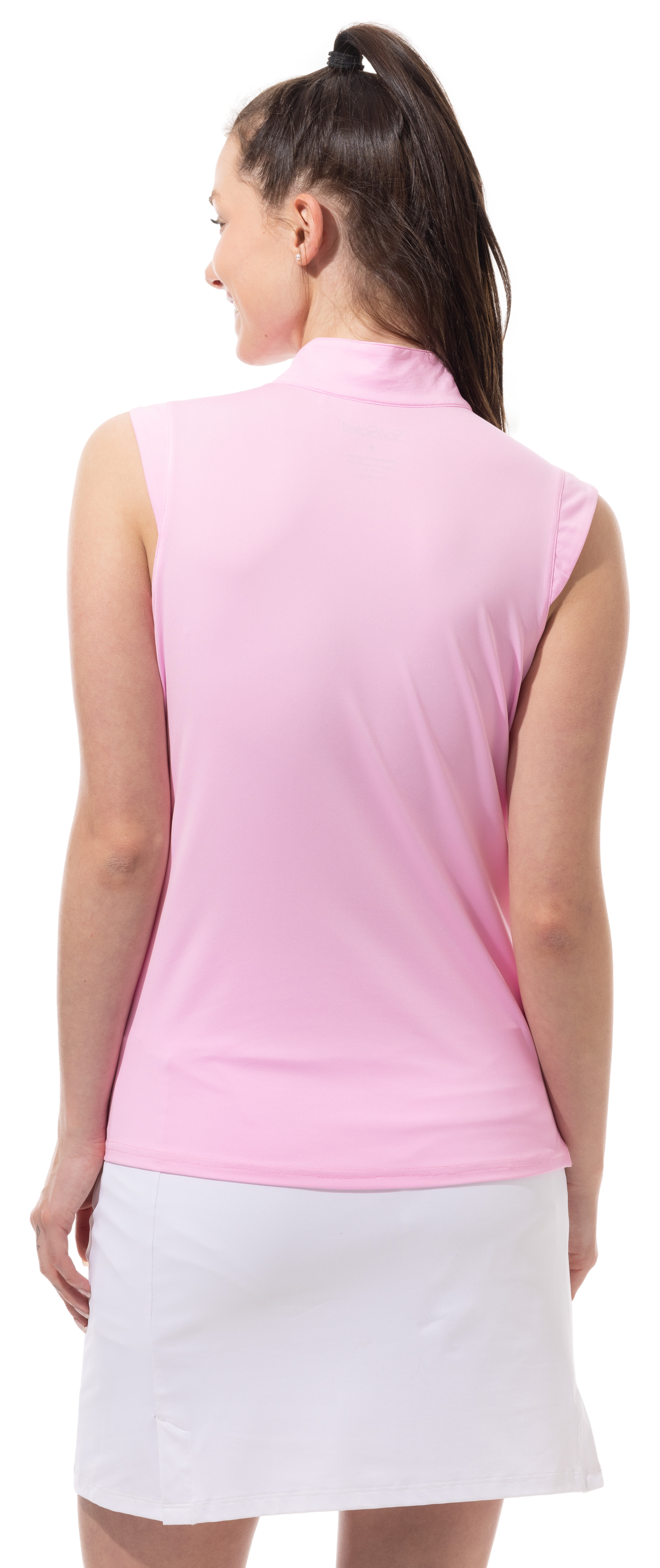 SUNGLOW SLEEVELESS MOCK. PINK. 900439