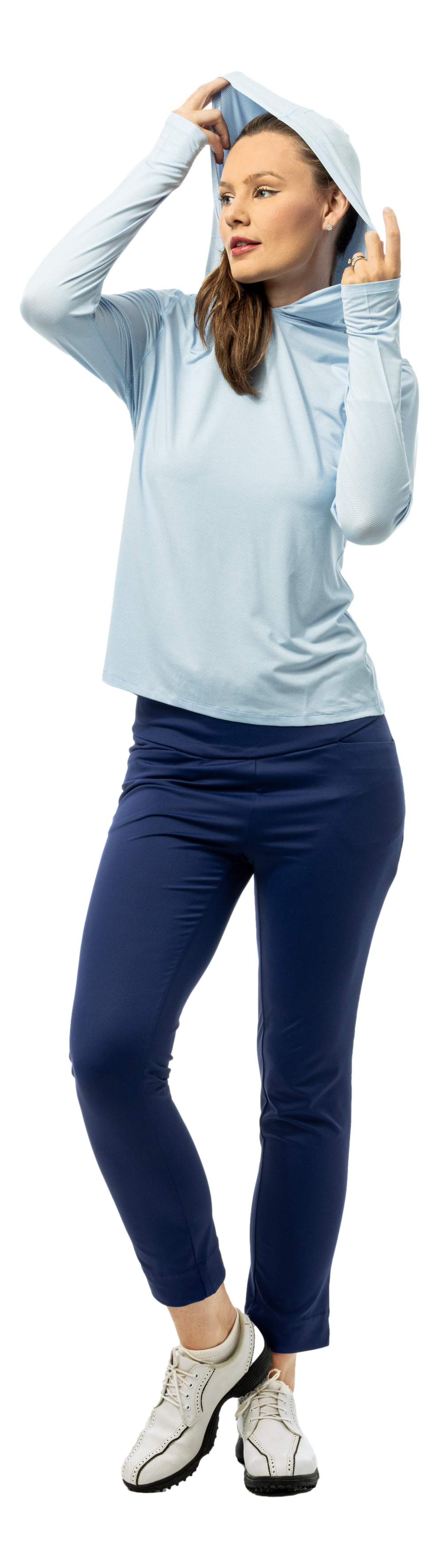 SOLTEK ICE STRIPE HOODIE. MALIBU BLUE. 900451MM