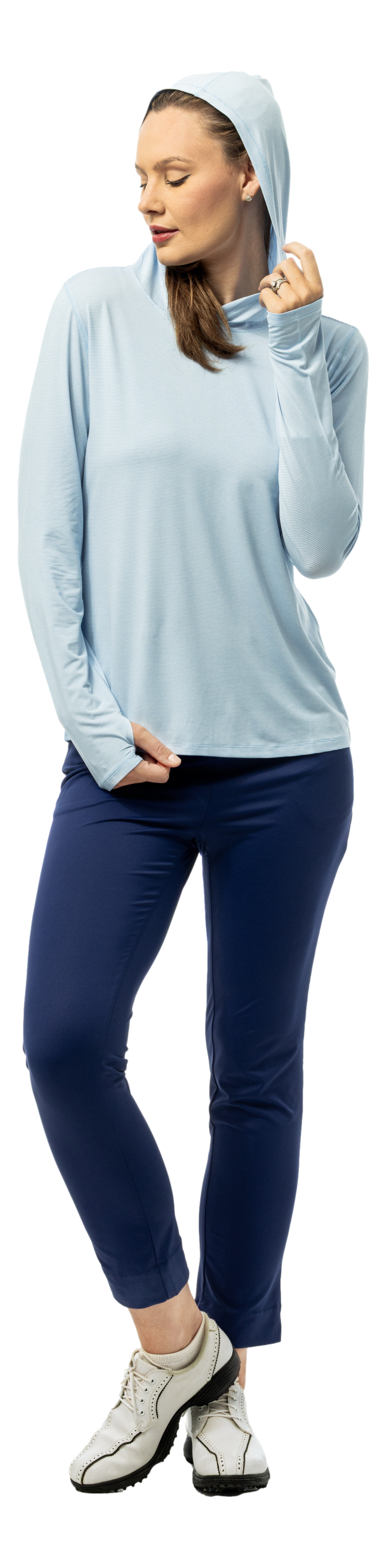 SOLTEK ICE STRIPE HOODIE. MALIBU BLUE. 900451MM