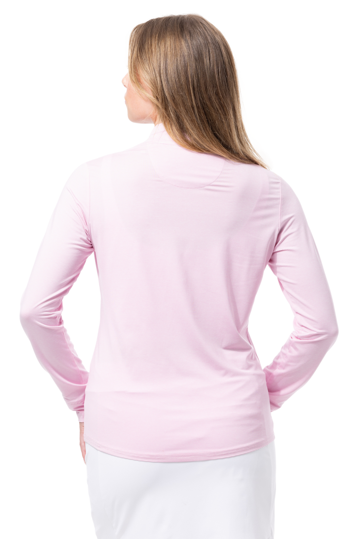 SOLTEK ICE STRIPE ZIP MOCK. ROSE. 900453MM - SanSoleil