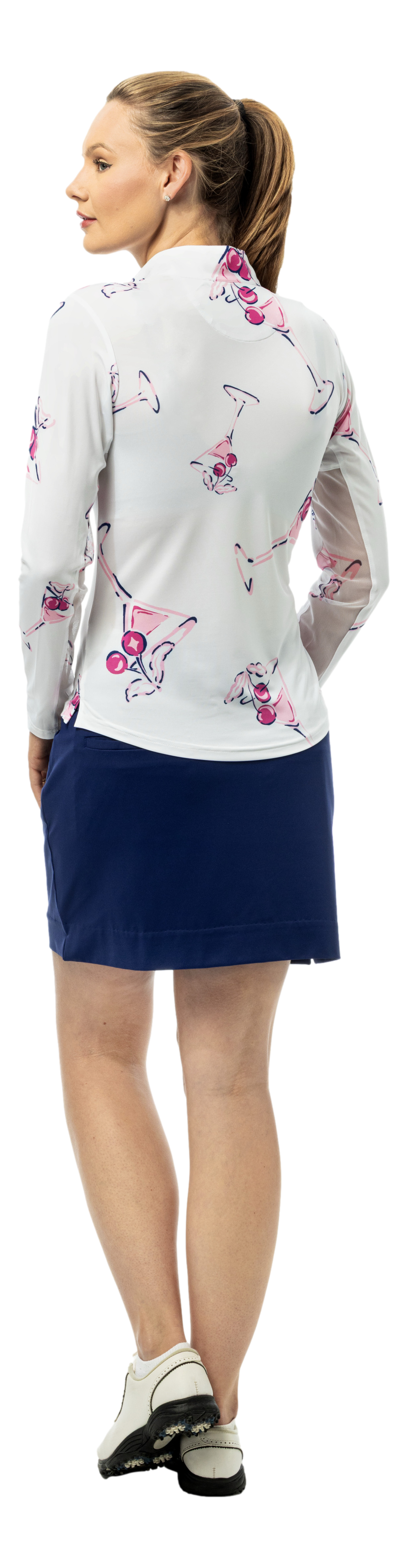SOLCOOL 1/4 ZIP MOCK. MA CHERIE. 900463
