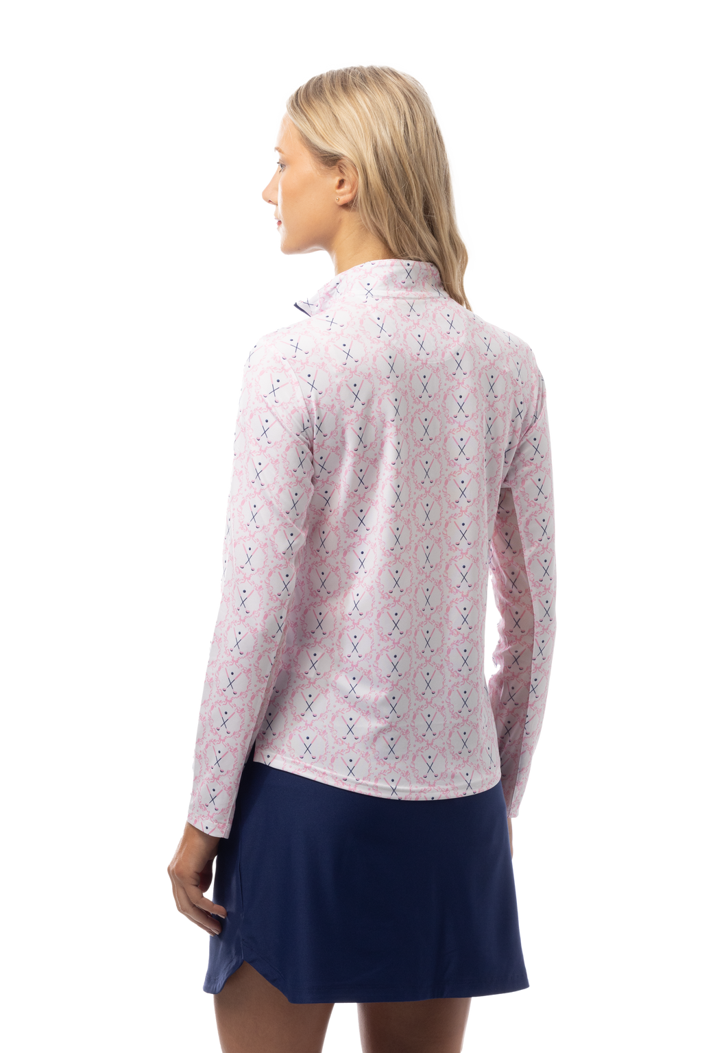 SOLCOOL PRINT MOCK. GOLF CREST. PINK. 900463 - SanSoleil