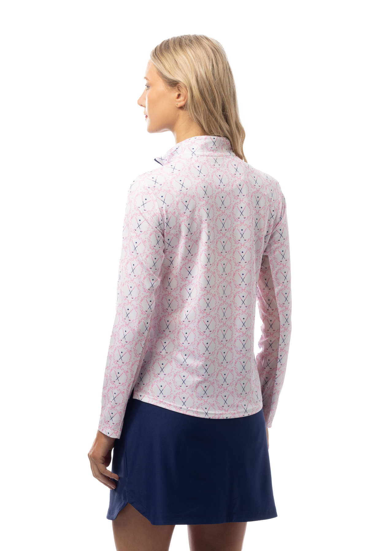 SOLCOOL PRINT MOCK. GOLF CREST. PINK. 900463 - SanSoleil