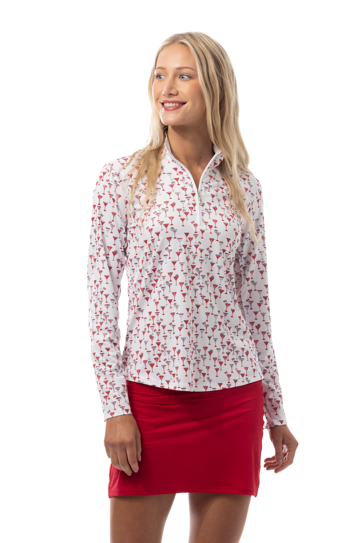 SOLCOOL 1/4 ZIP MOCK. OH CANADA. 900463 - SanSoleil