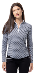SOLCOOL PRINT MOCK. SHELLTEE. BLACK.  900463 - SanSoleil