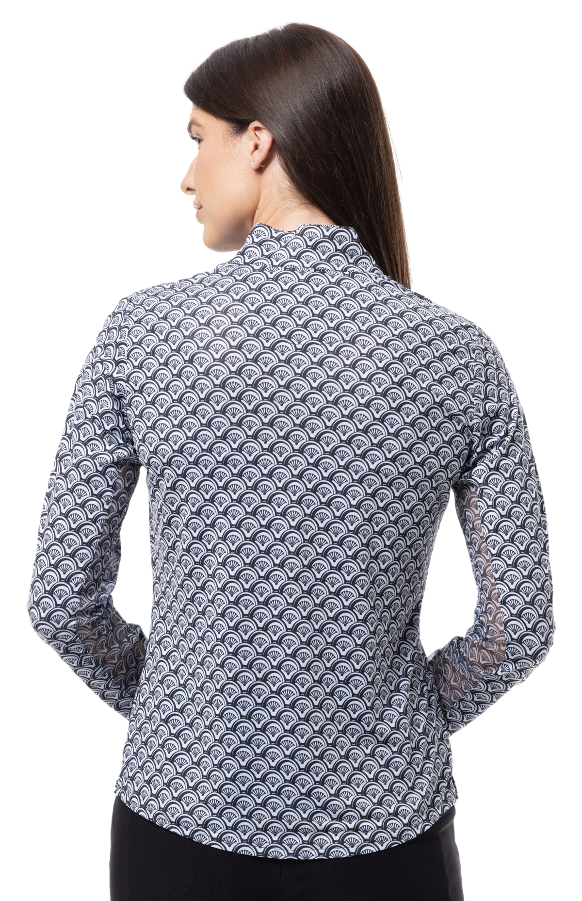 SOLCOOL PRINT MOCK. SHELLTEE. BLACK.  900463 - SanSoleil