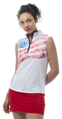 SOLCOOL SLEEVELESS MOCK. LIBERTY GARDEN. 900471 - SanSoleil
