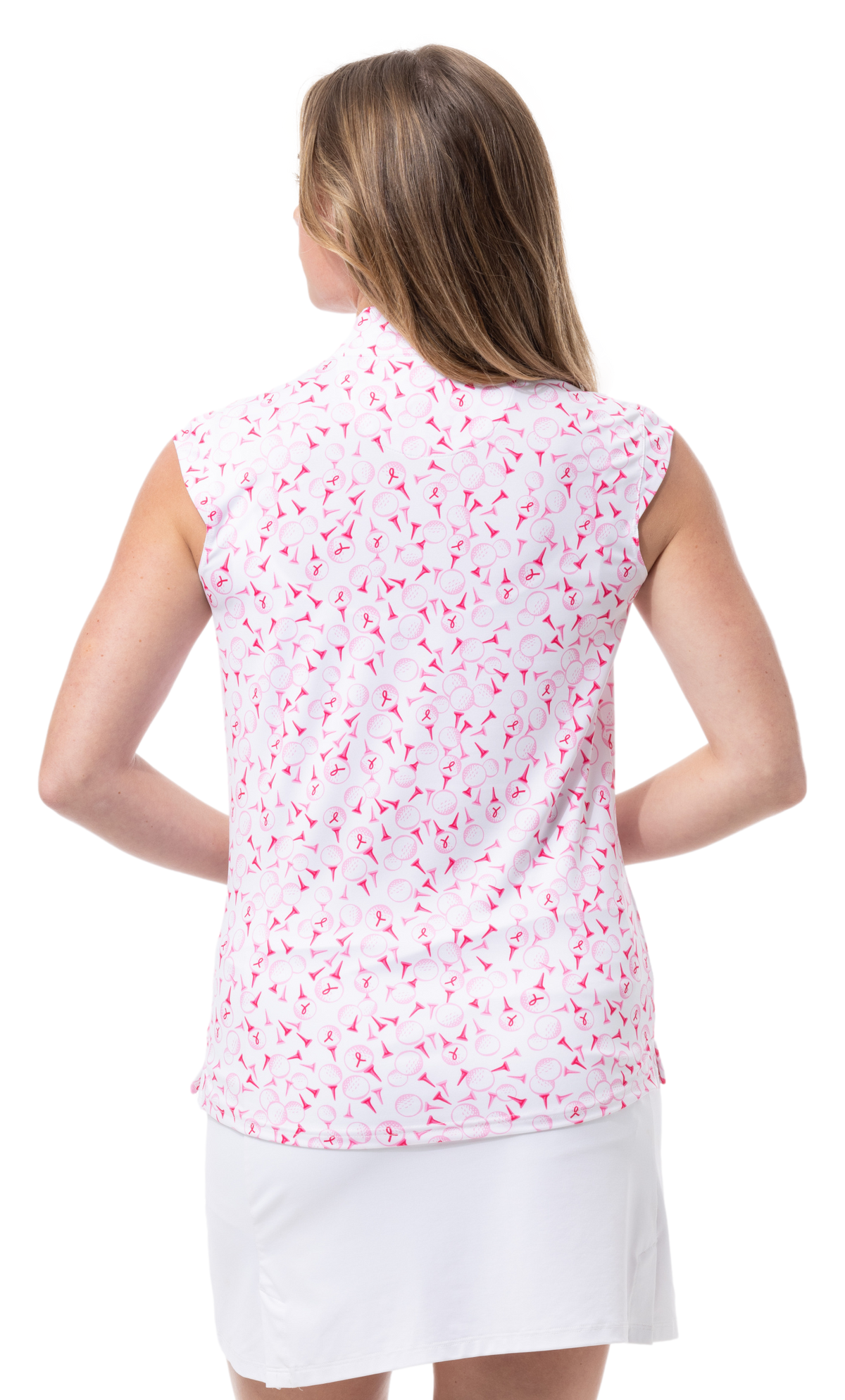 SANSOLEIL SLEEVELESS MOCK. PLAY FOR P.I.N.K. GOLF. 900471