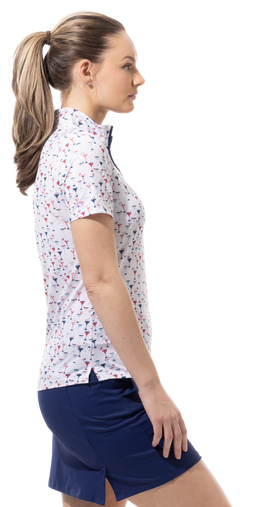 SOLCOOL SHORT SLEEVE MOCK . LIBERTINI. 900478 - SanSoleil