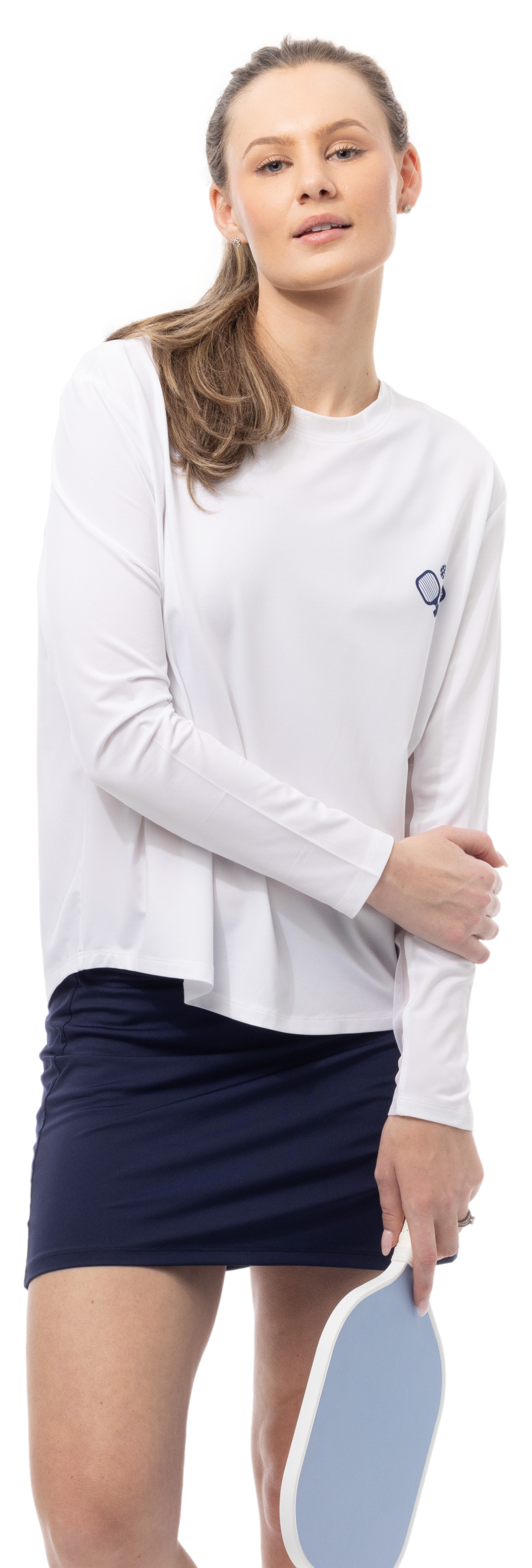 SUNGLOW RELAXED  DROP-TAIL TEE. PICKERING. WHITE. 900479 - SanSoleil