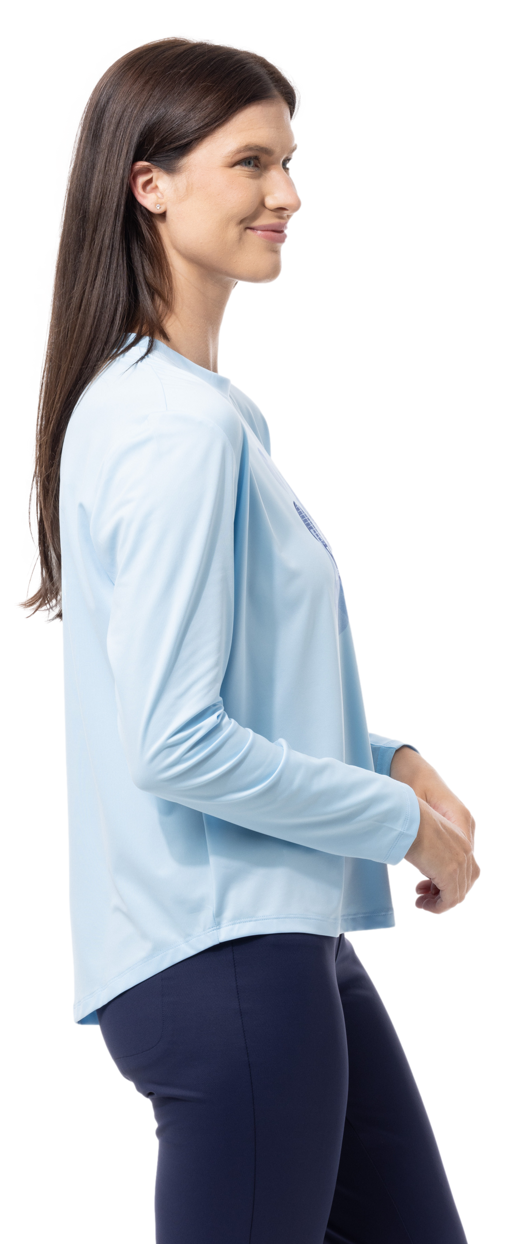 SUNGLOW RELAXED  DROP-TAIL TEE. RACQUETEER . BLUE. 900479 - SanSoleil