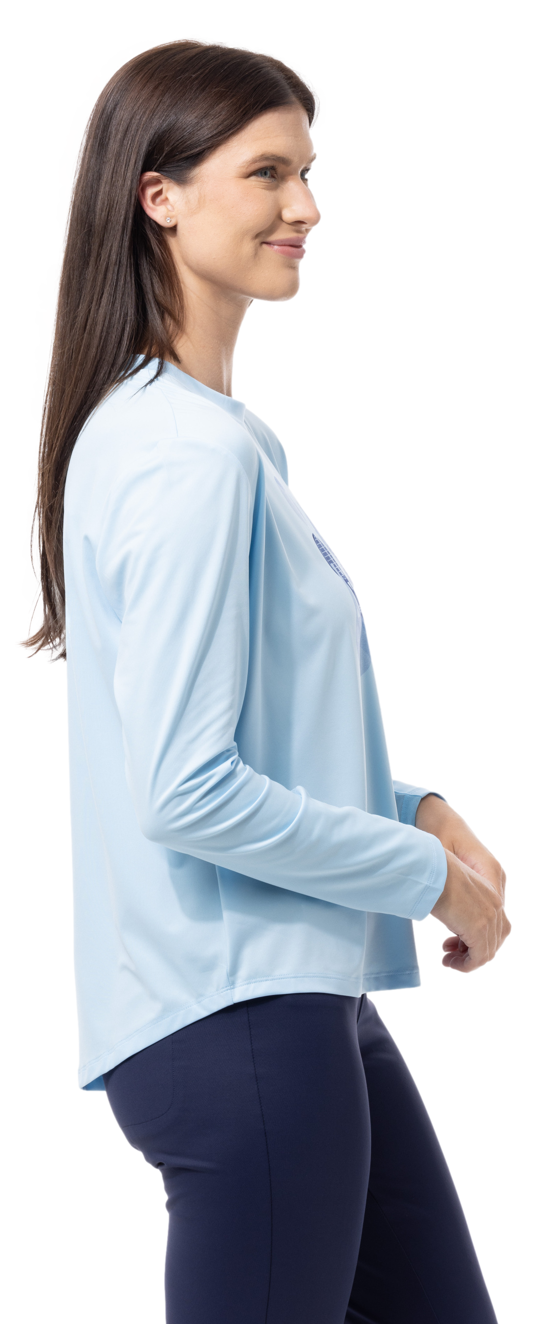 SUNGLOW RELAXED  DROP-TAIL TEE. RACQUETEER . BLUE. 900479 - SanSoleil