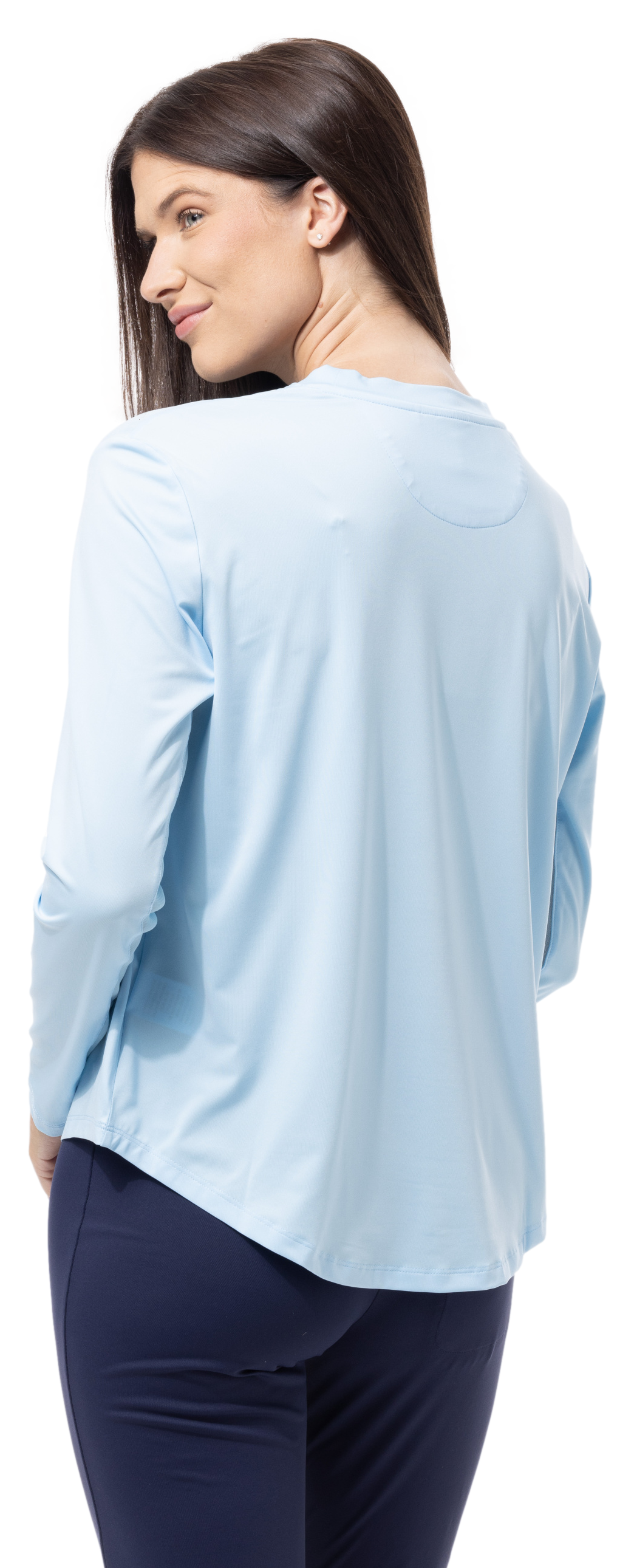 SUNGLOW RELAXED  DROP-TAIL TEE. RACQUETEER . BLUE. 900479 - SanSoleil