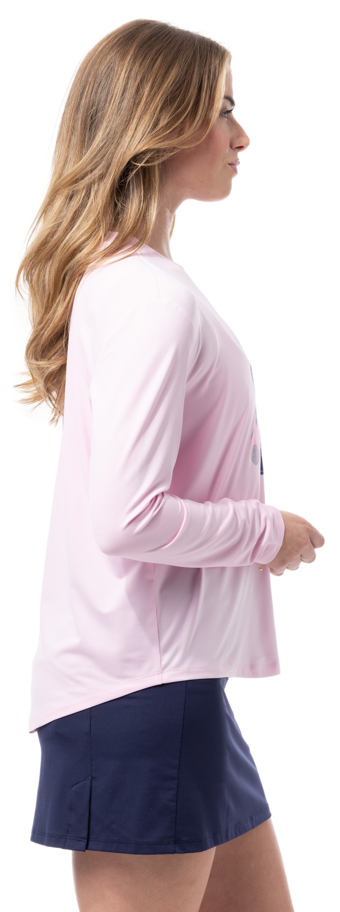 SUNGLOW RELAXED  DROP-TAIL TEE. RACQUETEER . PINK. 900479 - SanSoleil