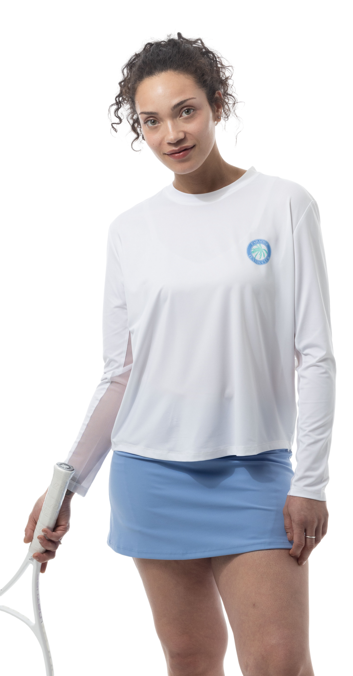 SUNGLOW RELAXED  DROP-TAIL TEE. TENNIS PARADISE. 900479 - SanSoleil