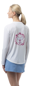 SUNGLOW RELAXED  DROP-TAIL TEE. TENNISON.  ARTIC BERRY. 900479 - SanSoleil
