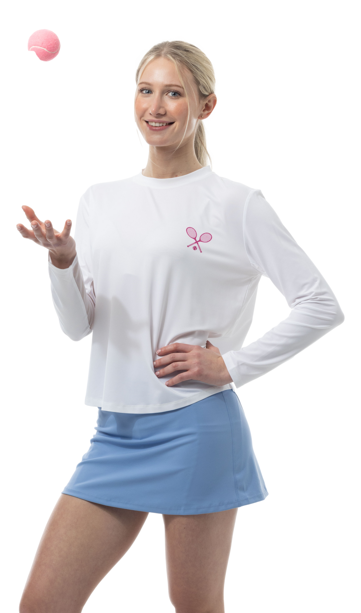 SUNGLOW RELAXED  DROP-TAIL TEE. TENNISON.  ARTIC BERRY. 900479 - SanSoleil