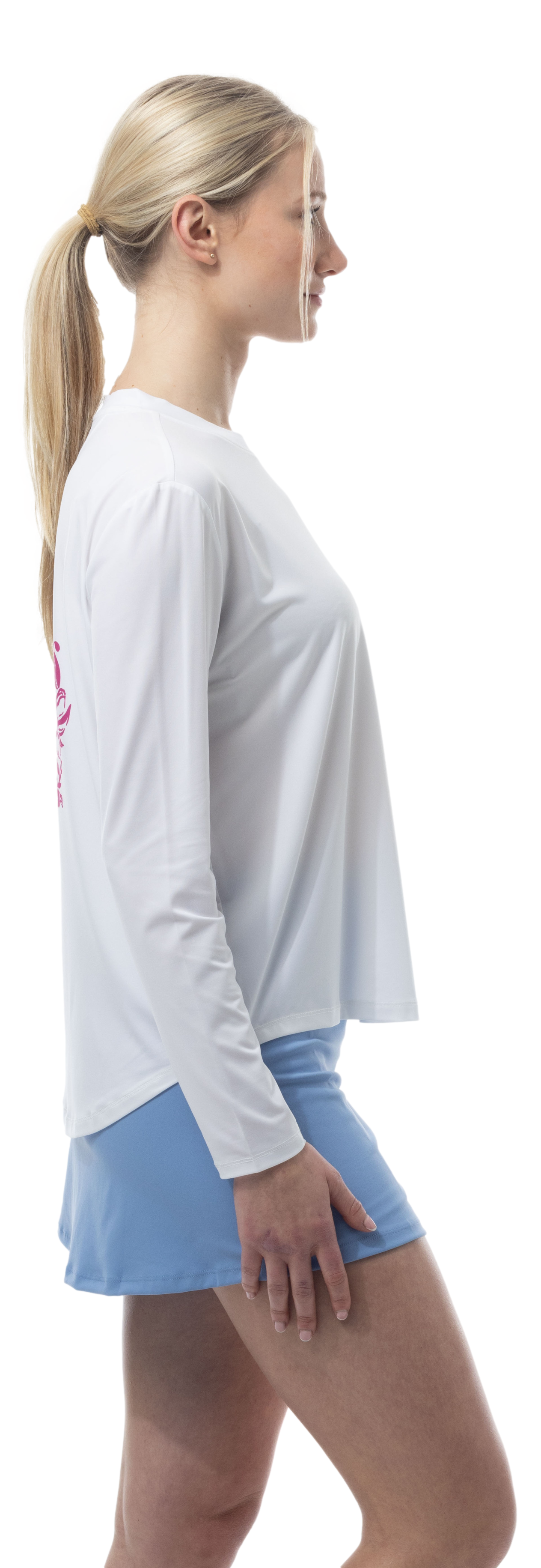 SUNGLOW RELAXED  DROP-TAIL TEE. TENNISON.  ARTIC BERRY. 900479 - SanSoleil