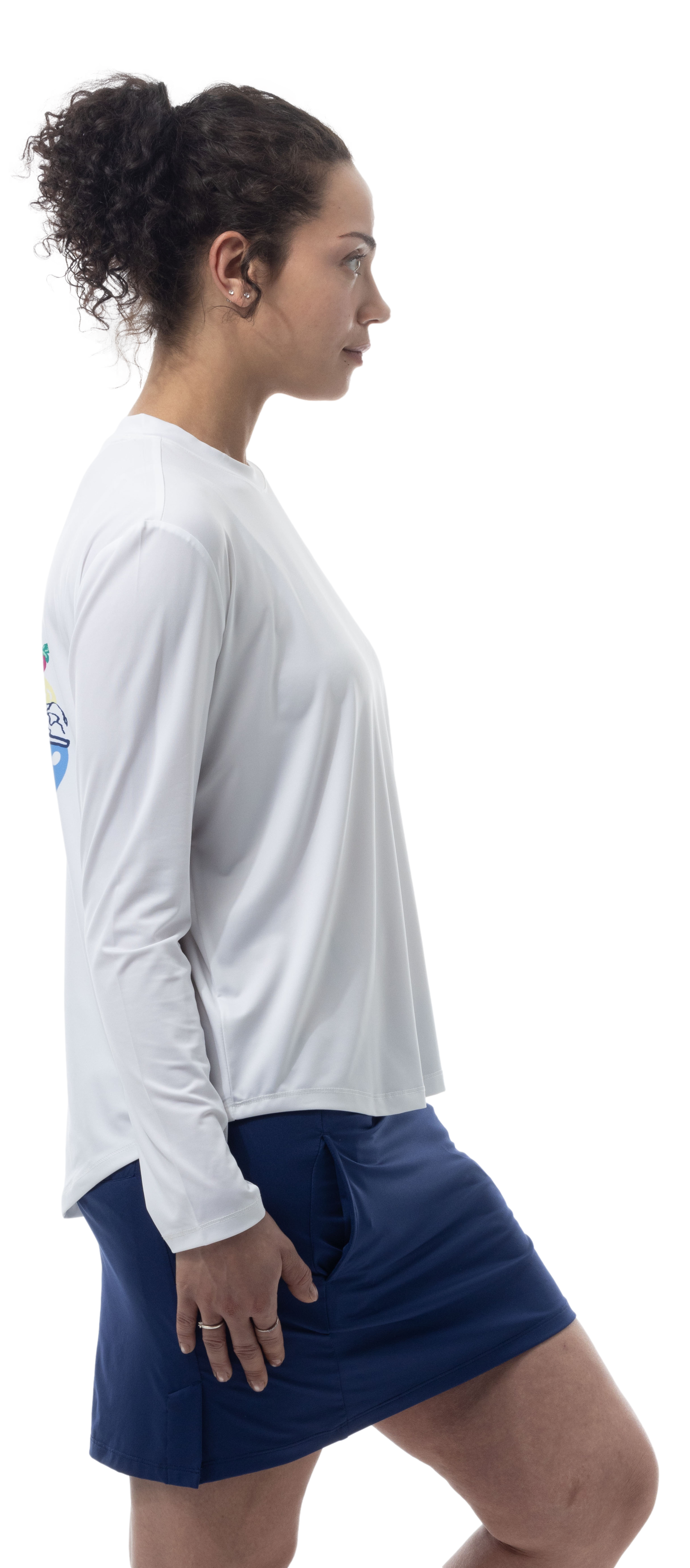SUNGLOW RELAXED  DROP-TAIL TEE. UNDERSERVED AGAIN. 900479 - SanSoleil