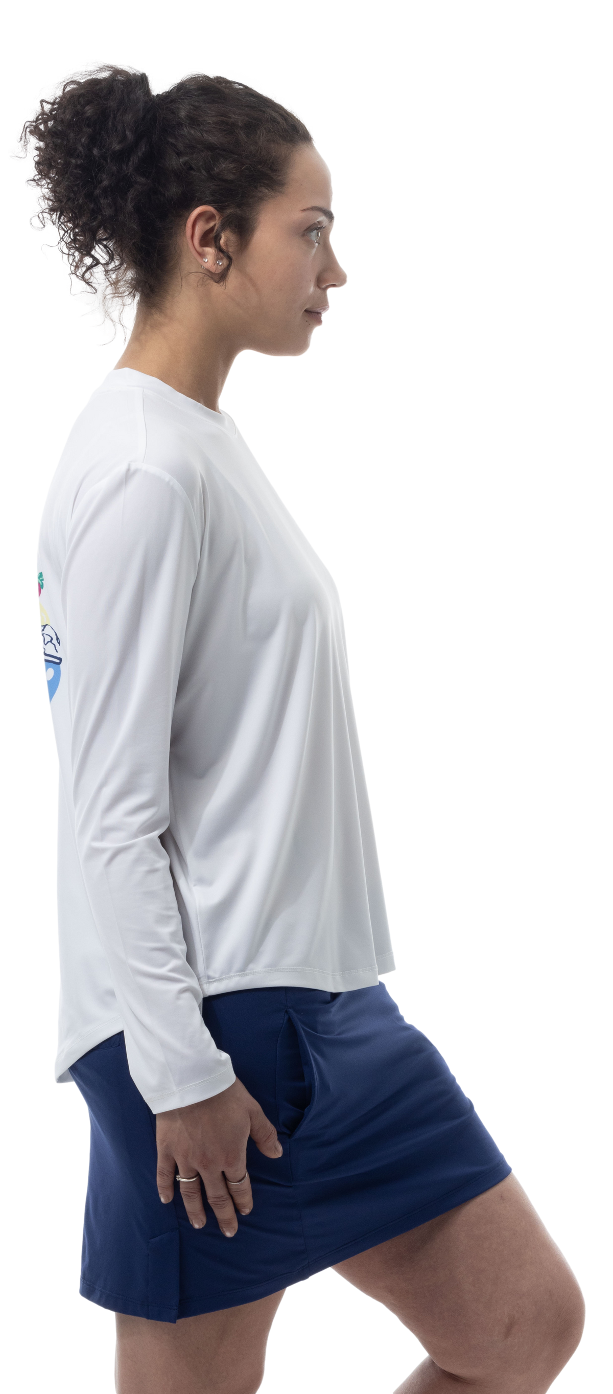 SUNGLOW RELAXED  DROP-TAIL TEE. UNDERSERVED AGAIN. 900479 - SanSoleil
