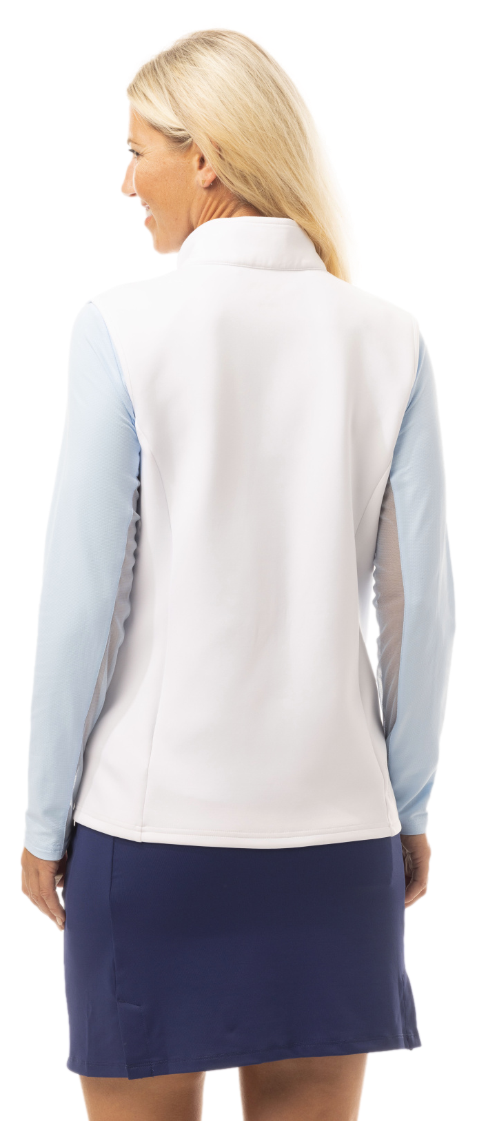 SOLLAYER ZIP VEST.  WHITE. 900512 - SanSoleil