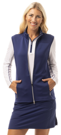 SolLayer ZIP VEST.  NAVY. 900512