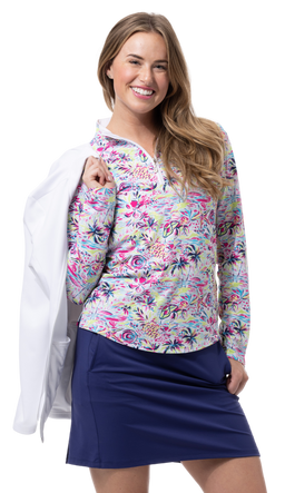 SOLTEK LUX LONG-SLEEVE PRINT MOCK. KEYWEST MULTI - 900621