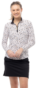 SOLTEK LUX L/S PRINT MOCK. GRASSLAND BLACK. 900621 - SanSoleil