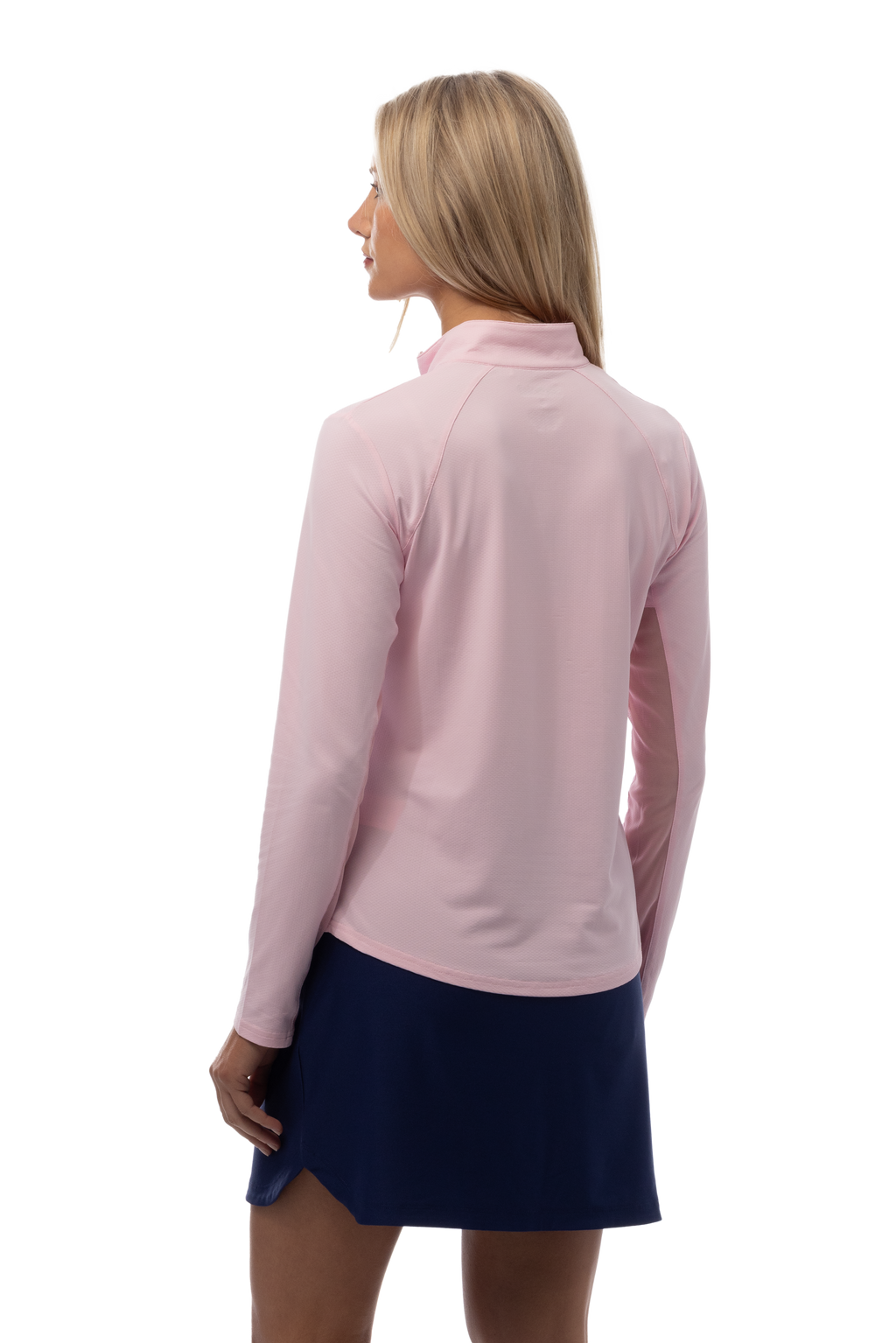 SOLTEK LUX LONG-SLEEVE SOLID MOCK. BALLET PINK. 900622 - SanSoleil