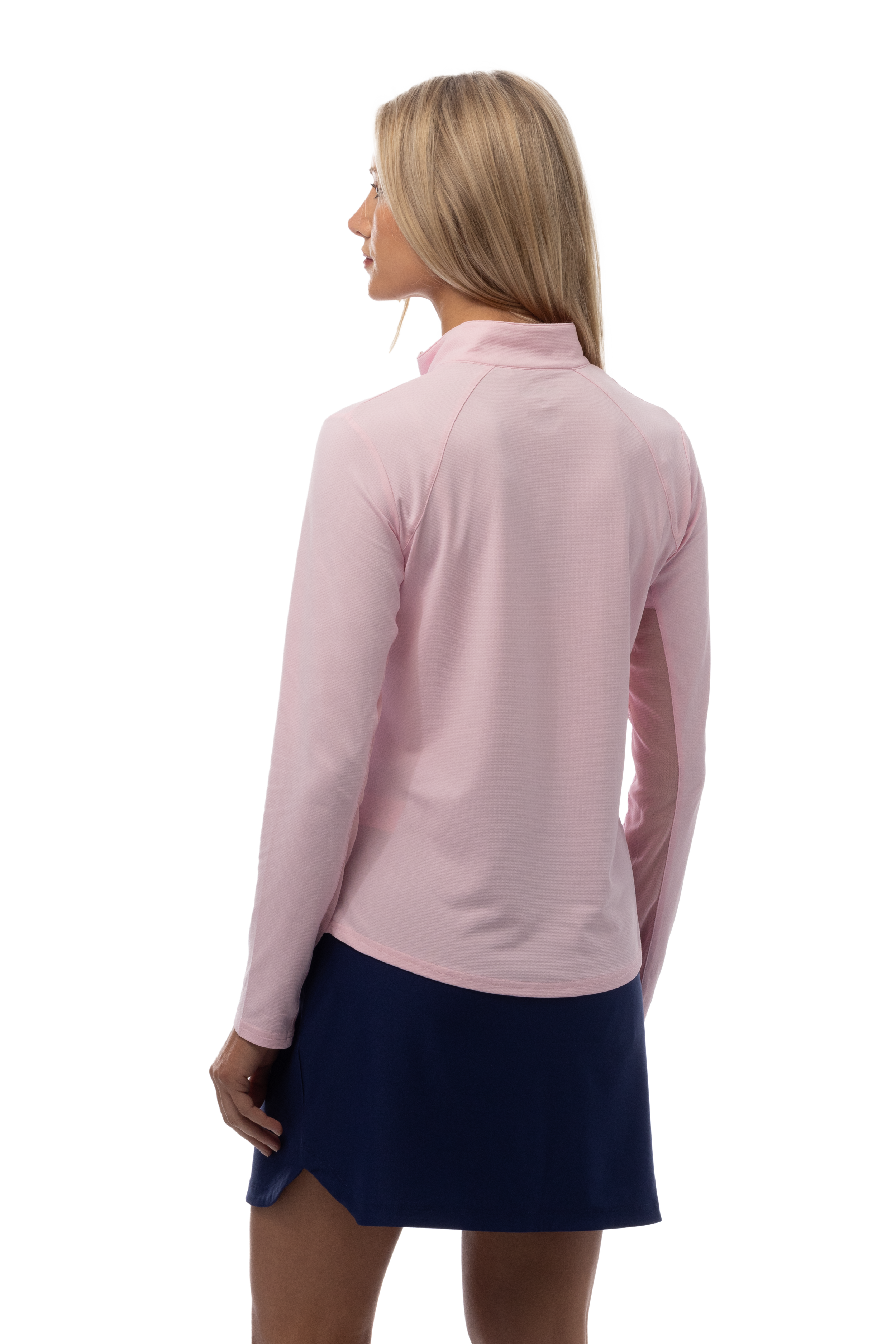 SOLTEK LUX LONG-SLEEVE SOLID MOCK. BALLET PINK. 900622 - SanSoleil