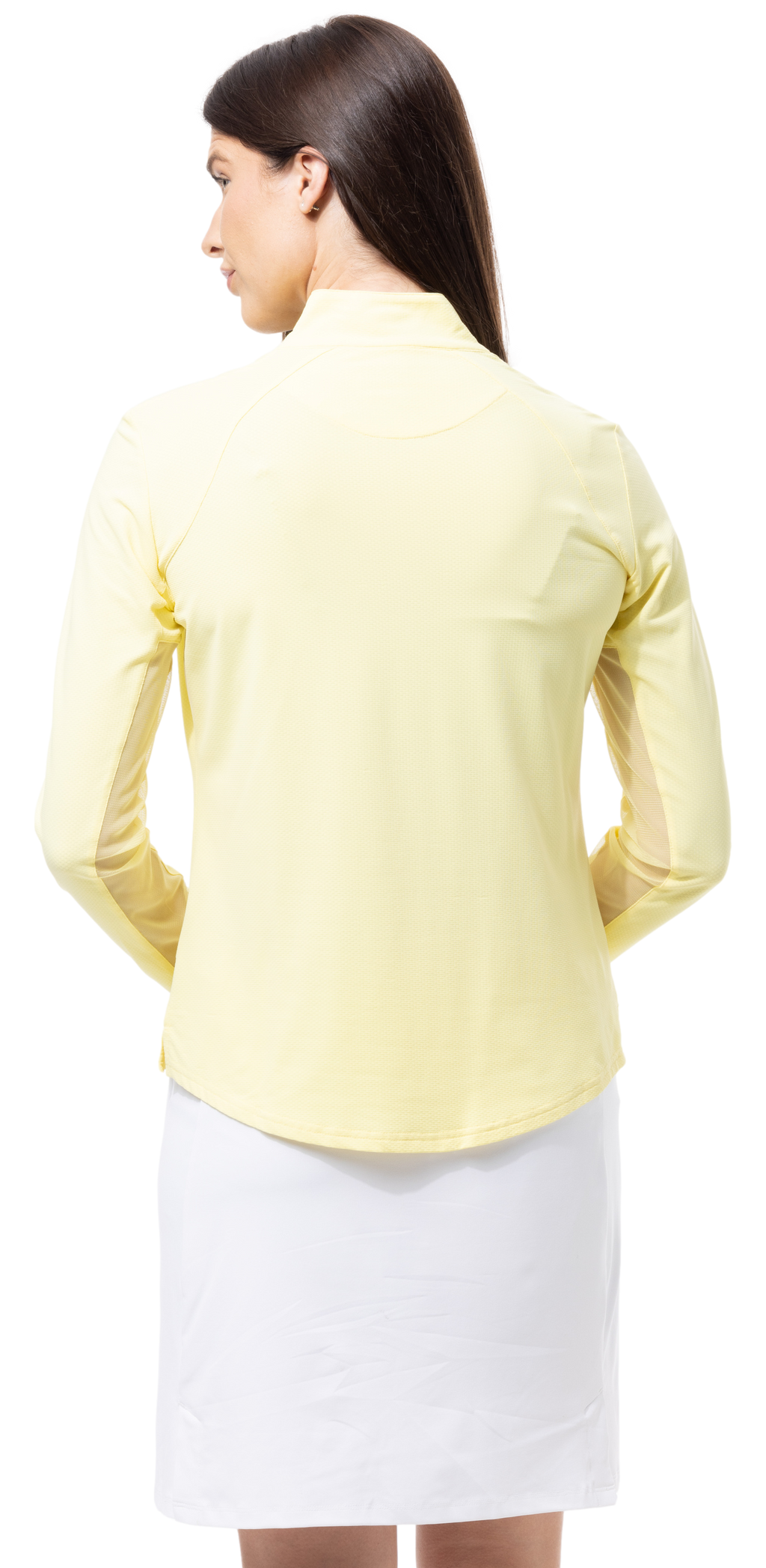 SOLTEK LUX LONG-SLEEVE SOLID MOCK. LEMON. 900622 - SanSoleil