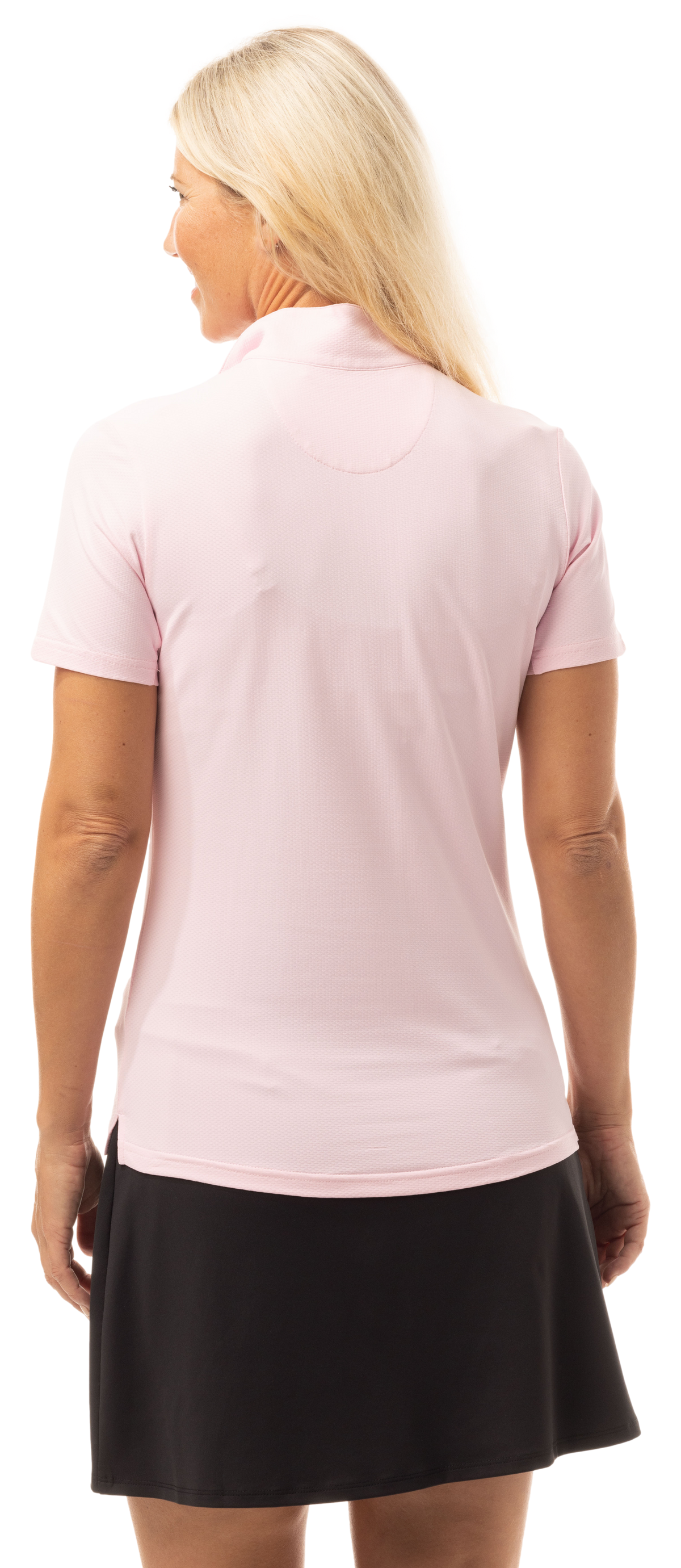 SOLTEK LUX SHORT SLEEVE MOCK. BALLET PINK. 900628S