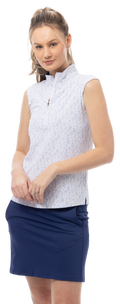 SOLAIR COOL ULTRA-MESH ZIP SLEEVELESS MOCK. WINNERS CUP. 900654 - SanSoleil