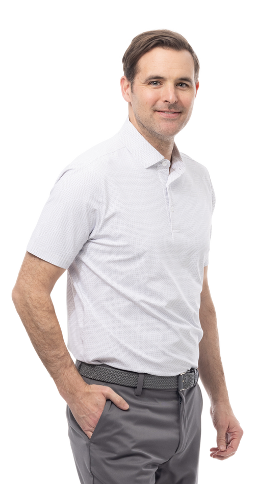 MEN'S SOLAIR COOL POLO. BETSY. WHITE. 900840A - SanSoleil