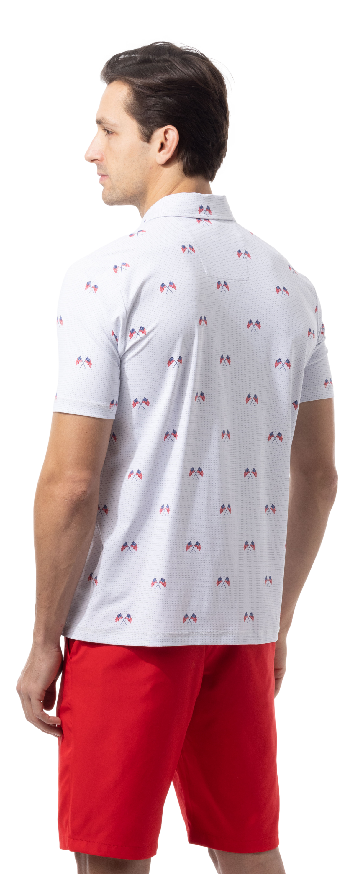 MEN'S SOLAIR COOL PRINT POLO. AMERICA 250. 900840A - SanSoleil