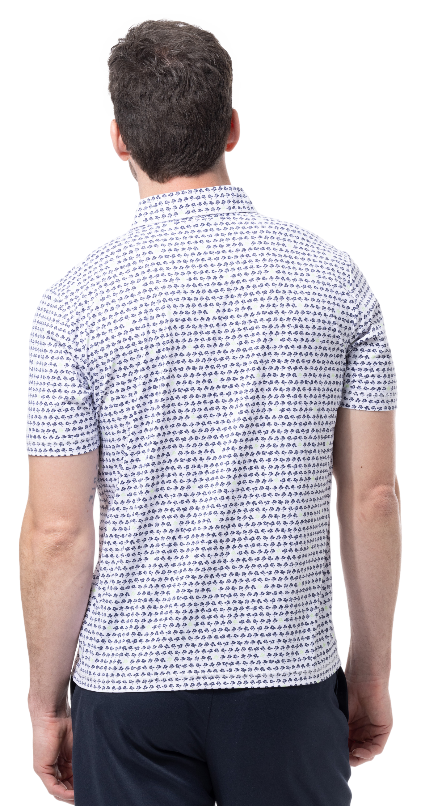 MEN'S SOLAIR COOL PRINT POLO. LUCKY BREAK.  900840A - SanSoleil