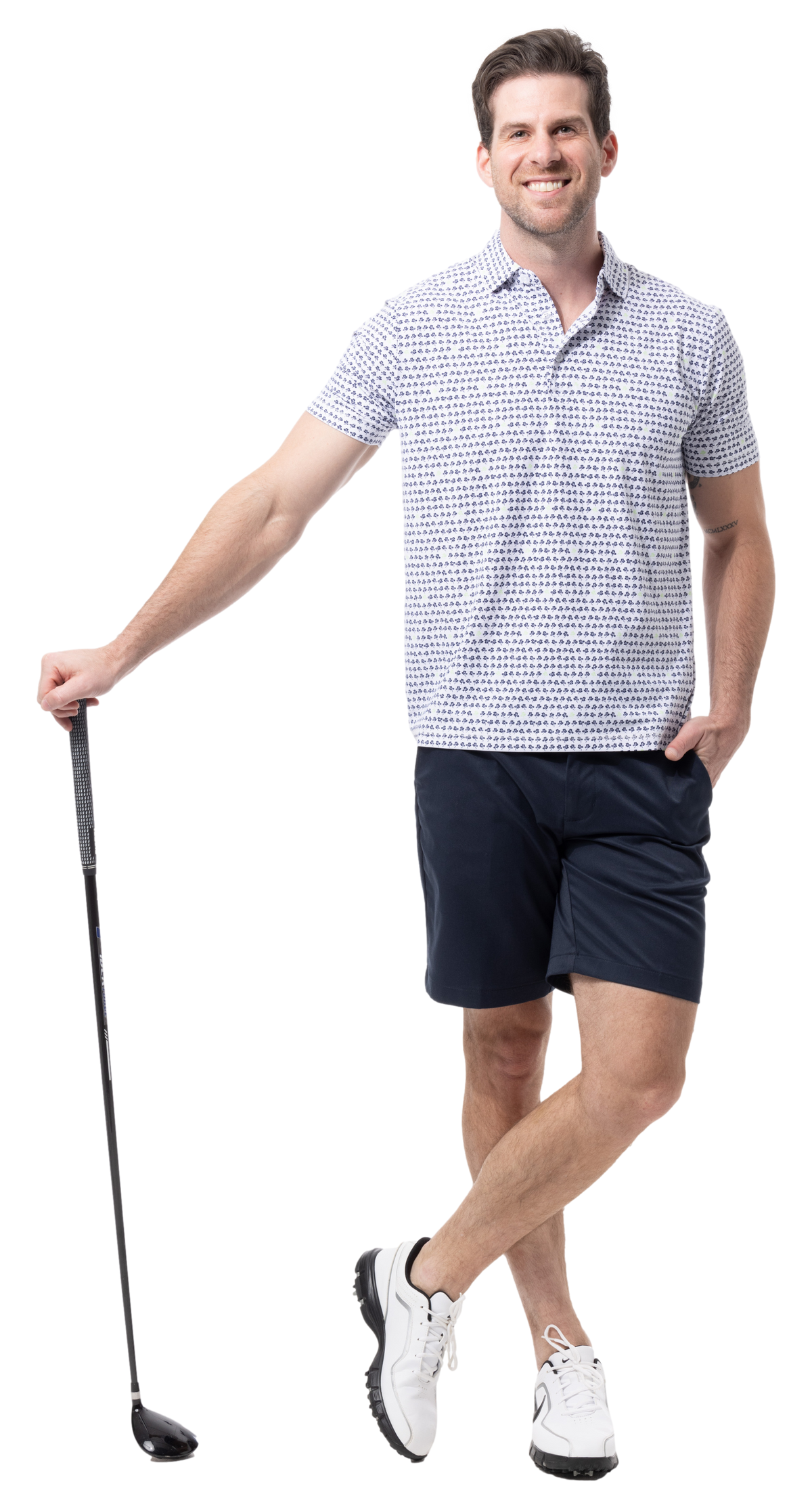 MEN'S SOLAIR COOL PRINT POLO. LUCKY BREAK.  900840A - SanSoleil