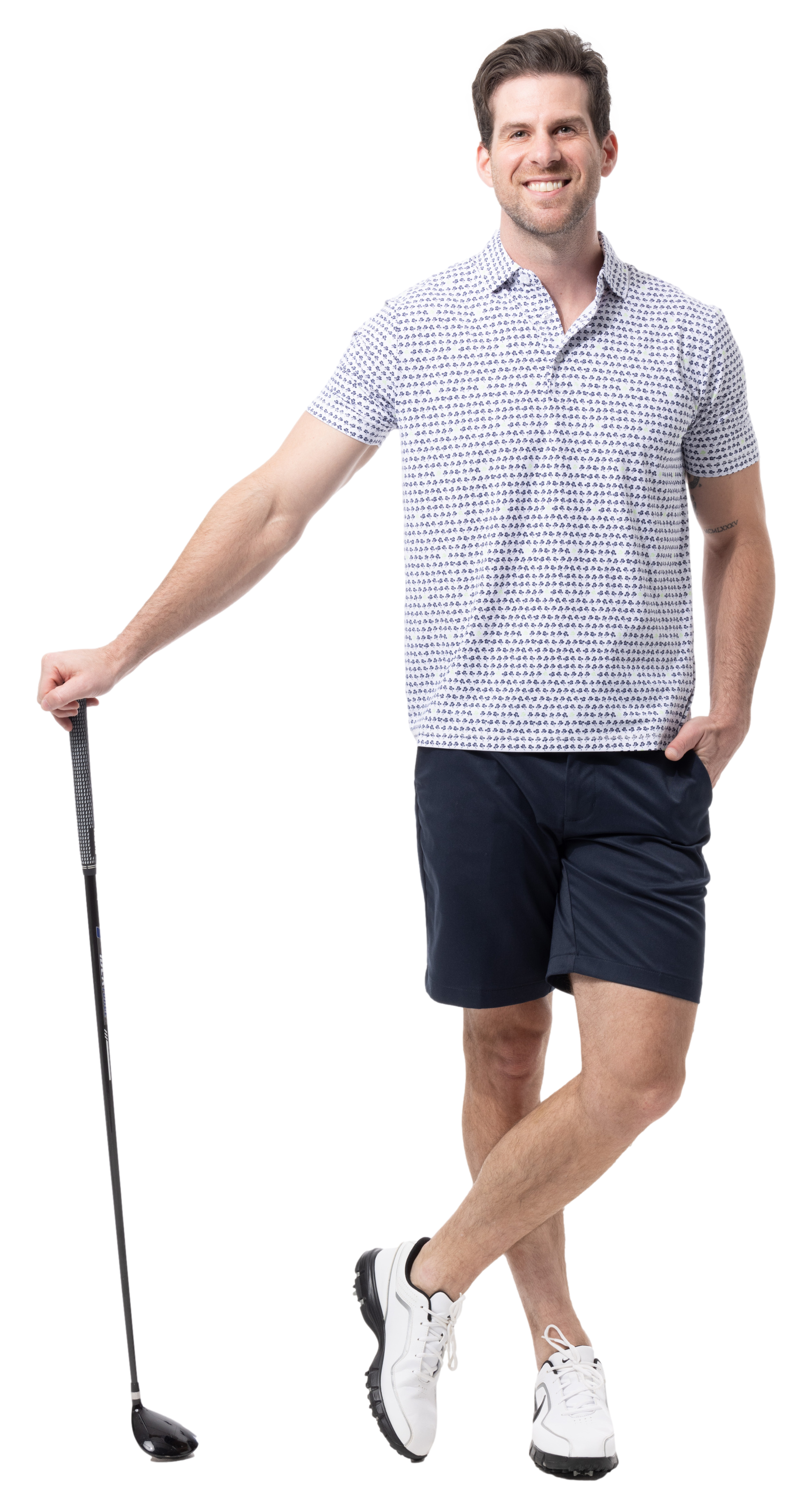 MEN'S SOLAIR COOL PRINT POLO. LUCKY BREAK.  900840A - SanSoleil