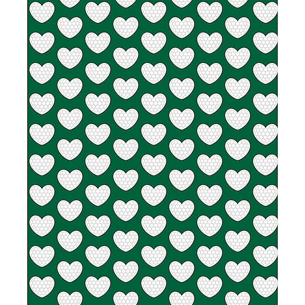 SanSoleil SOLAIR COOL Ultra-Mesh sleeveless polo in green with I Heart Golf pattern, made for breathable comfort and style.
