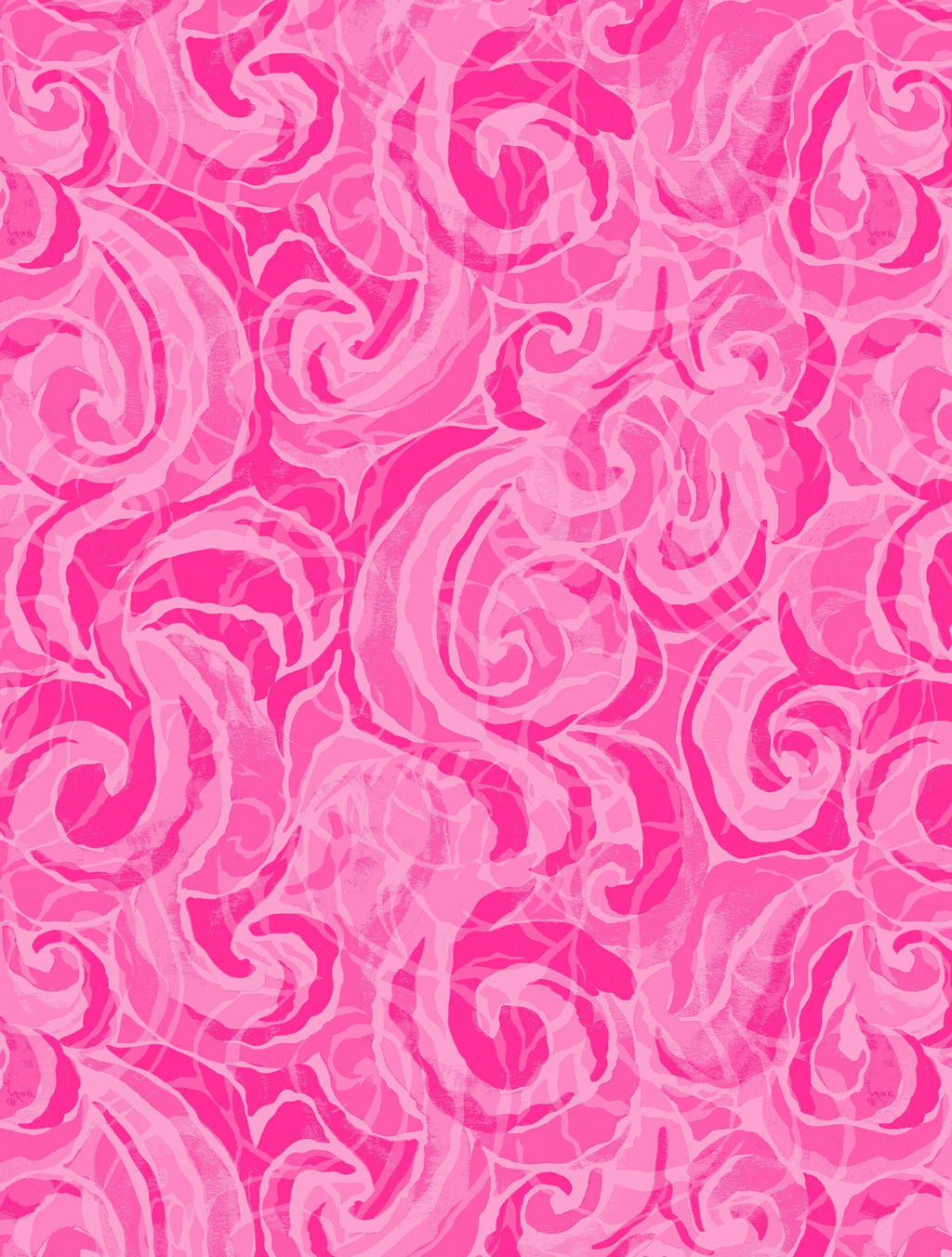 SANSOLEIL FOIL PRINT 1/4 ZIP MOCK. WHIRLWIND. PINK. 900320 - SanSoleil